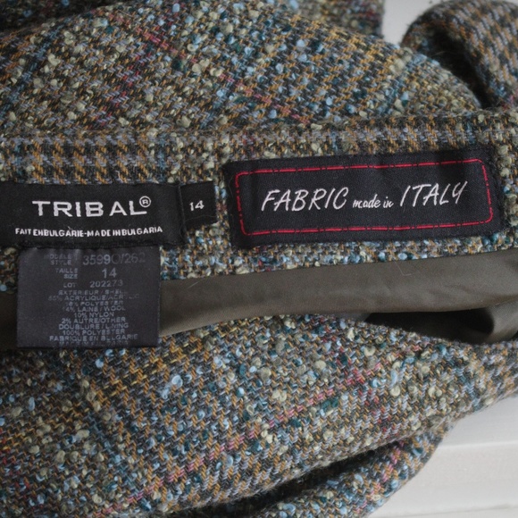 Vintage asimetrical tweed skirt - Picture 8 of 10
